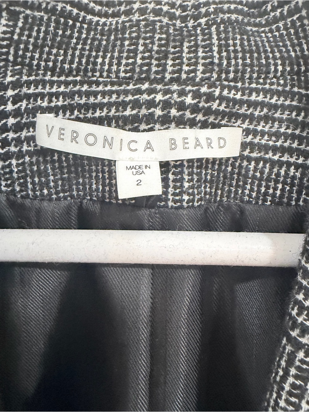 Veronica Beard Melvin Dickey Blazer size 2 herringbone wool blend - Picture 5 of 6